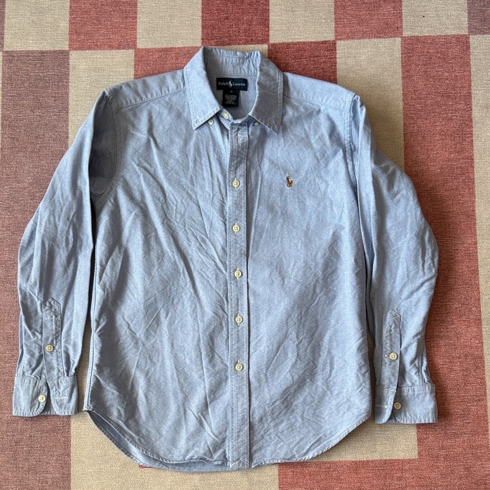 Vintage Ralph Lauren Light Blue Button Down Shirt